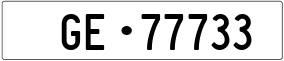 Trailer License Plate